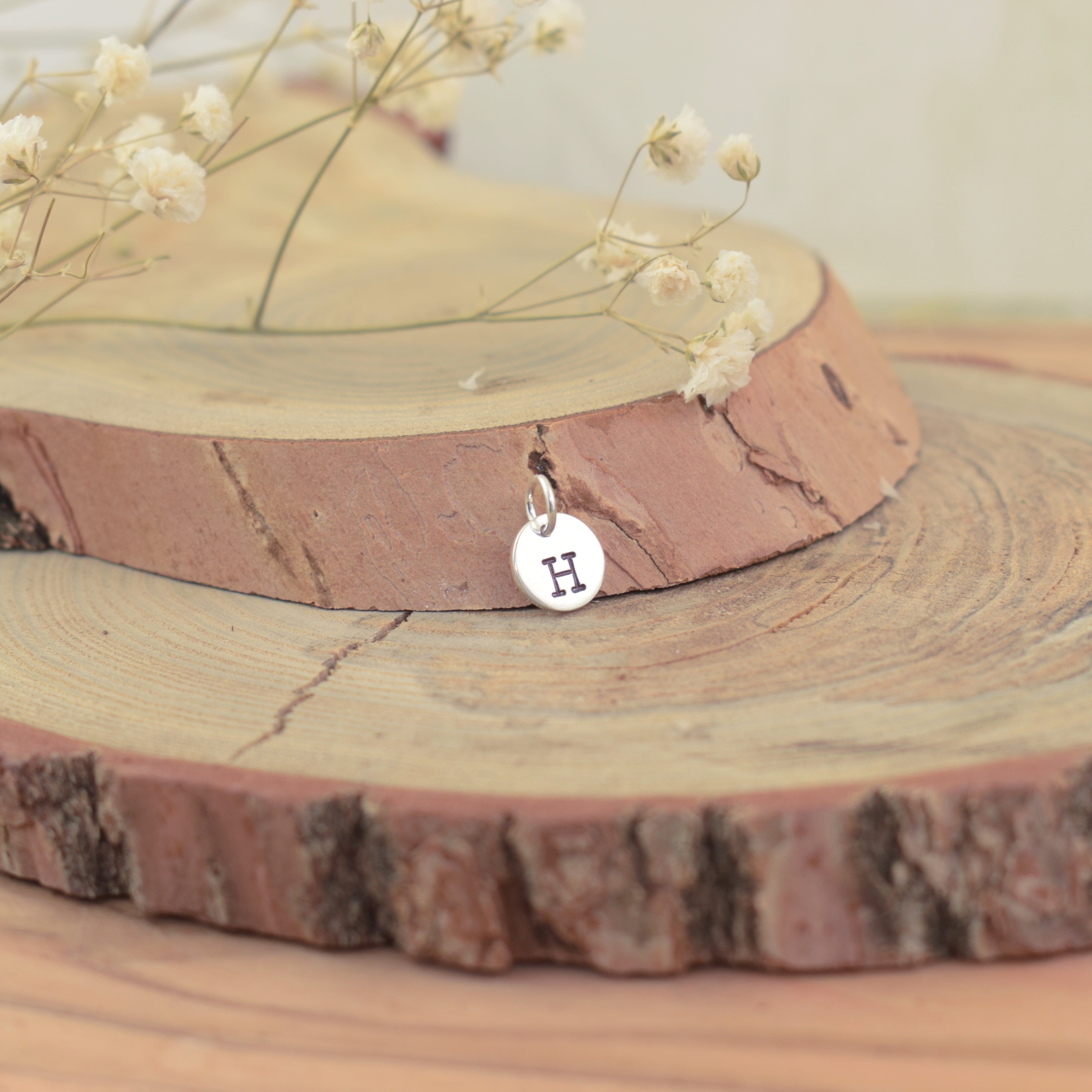 .925 sterling silver personalized initial pendant