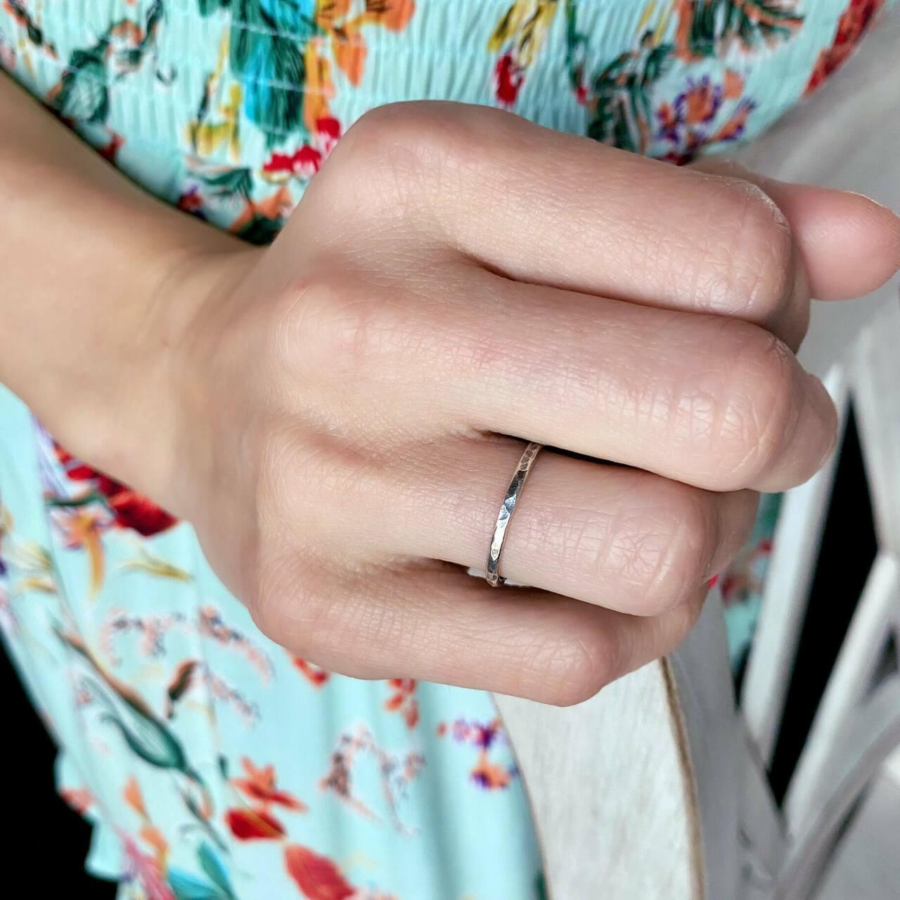 Plain Silver Stack Ring in .925 sterling silver