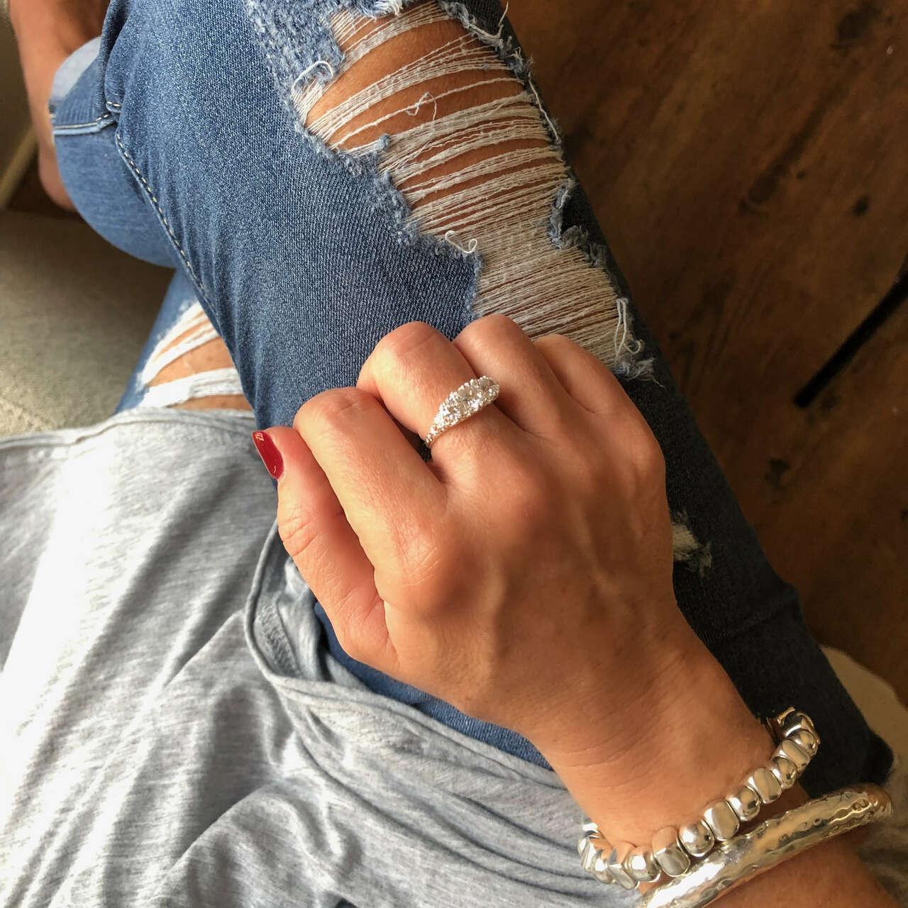 Vintage Bling in Sterling Silver and CZ