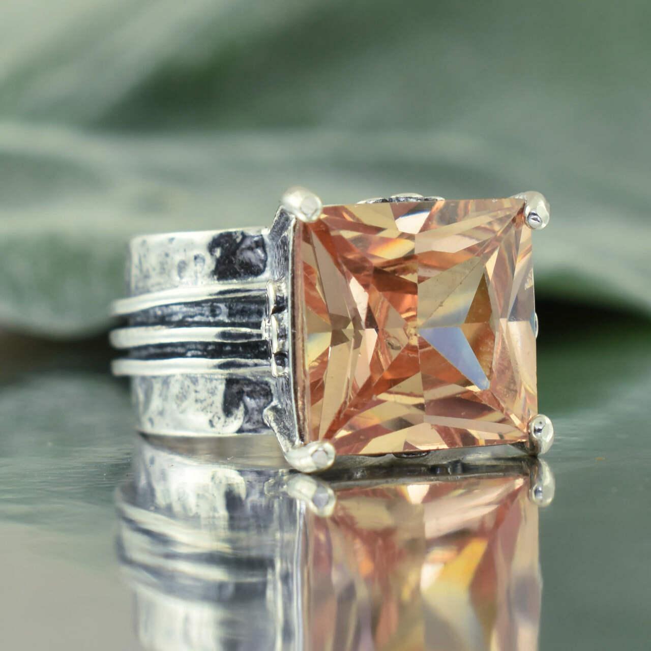 .925 sterling silver Just Peachy Ring